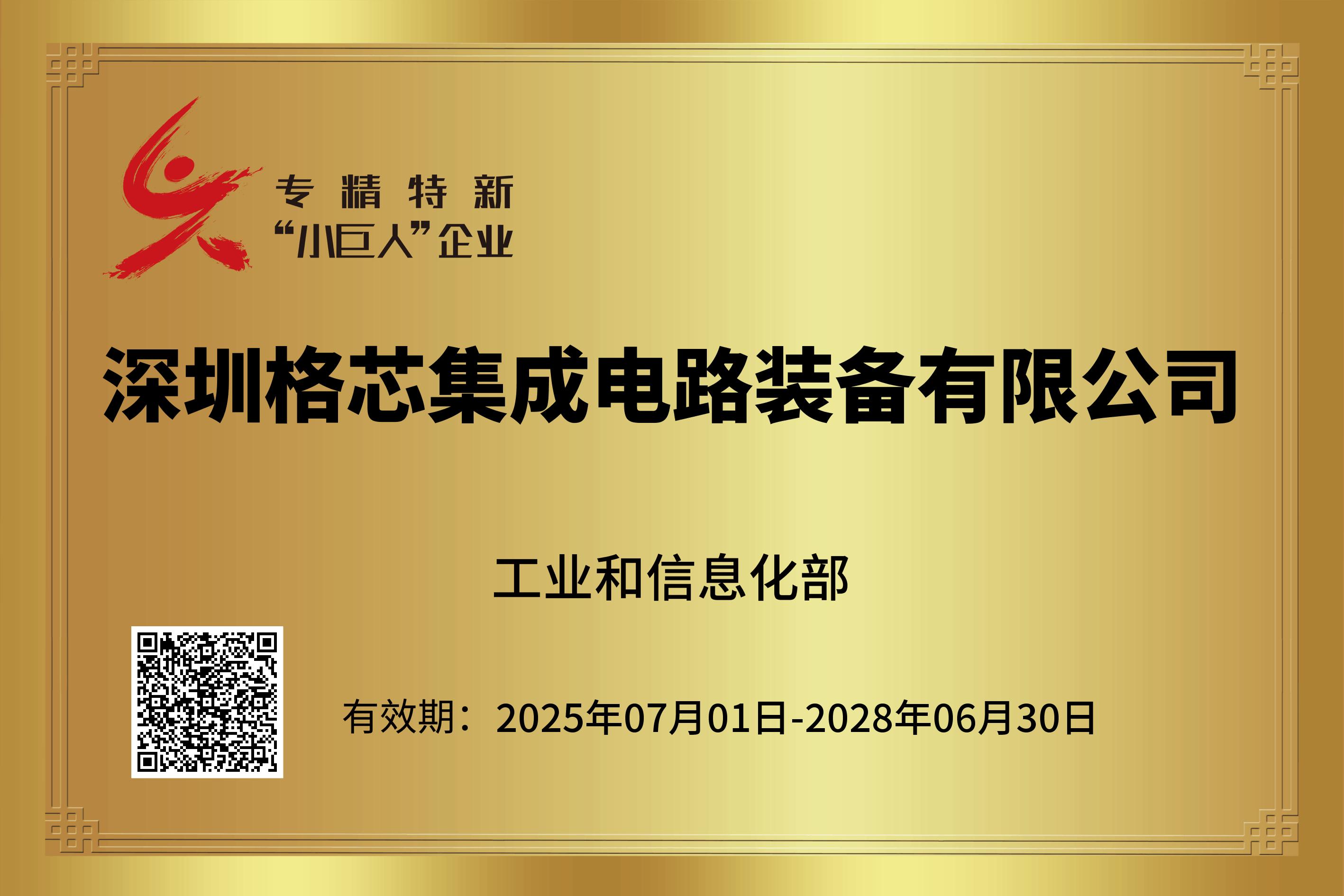国家专精特新“小巨人”企业